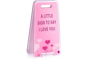 HZJ-AIGO Valentines Gifts for Her A Little Sign To Say I Love You Aniversary Gifts for Her Boyfriend Gifts Stocking Fillers Women Christmas Gifts Birthday Gifts for Girlfriend Wife Mum (PINK)