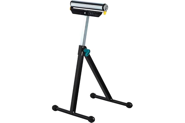 wolfcraft 6119973 - Servante à Rouleau pour Établis - Réglable en Hauteur et Pliable