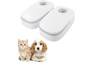RILCN Automatic Cat Feeder, 2 Meal Cat Feeder Automatic with Timer 48H, ABS 700ML Pet Food Timer Dispenser for Dry and Wet Food, Pet Feeders for Cats and Small Dogs