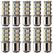 Produktbild Er Everbright 10 warm weiß 360lums 1157 BAY15D 1016 1034 7528 1157 ein 2057 Sockel 18 SMD 5050 LED Ersatz für Auto Glühbirnen Lampe Innen RV Camper Bremse Drehen Licht Lampe DC 12 V