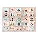 Produktbild Adventskalender zum Befüllen für Mädchen und Frauen in Rosa, Mint und Gold | Geschenkanhänger mit liebevoll illustrierten Weihnachtsmotiven und Kindheitserinnerungen | Adventskalender unbefüllt