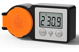 GreenSun Energiekostenmessgerät Stromzähler für Steckdose - Outdoor IP44 Balkonkraftwerk Stromzähler Stromkostenmessgerät Einspeisemessgerät Watt Volt kWh Messgerät Einspeisung messen