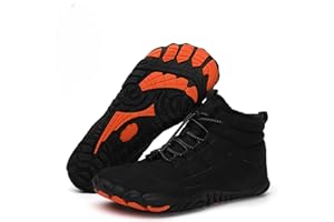 AONETIGER Barfußschuhe Winter Damen Herren Winterstiefel Gefüttert Warm Winterschuhe Wasserdicht Bequem Schneestiefel Rutschfeste Barfuss Schuhe