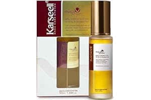 Karseell MACA CARE SYSTEM Sérum Capilar Aceite de Argán Marroquí y Colágeno Hidratación Intensa Reparación Profunda Antifrizz Pelo Seco Dañado Brillo Suavidad Uso Diario Todo Tipo de Cabello 50ml