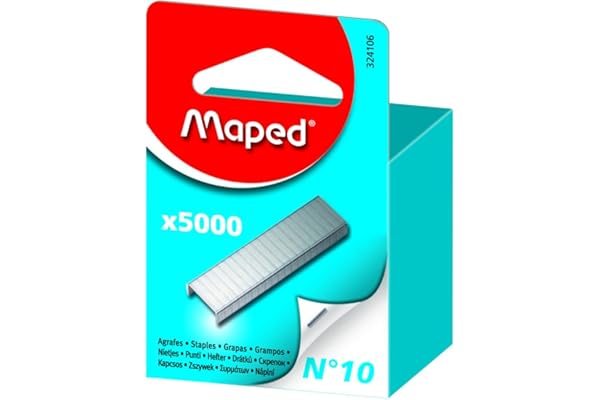 MAPED Boite de 5000 Agrafes Nº 10 Zingué