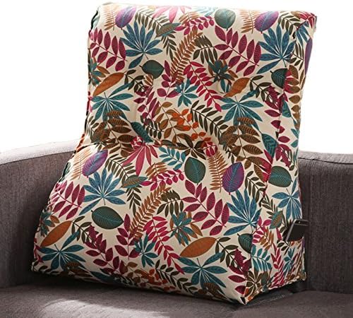 ANDEa Triangle Cushion, Bedroom Bedside Pillow Office Waist Pillow Bed Pad Sofa Pillow Waist Pad Backrest Neck Pillow 45-60cm Originality ( Color : #2 , Size : 60*55CM )