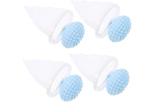 HEMOTON 4 Pièces Filtre Flottant Poils pour Machine à Laver Récupérateur Réutilisable pour Poils Animaux Filet Collecteur de Peluches Compatible Toutes Machines Entretien Facile et