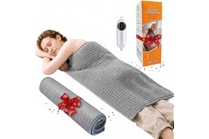 OCSOSO XXL Electric Heating Pad for Back Pain 20"x40" Extra Large Heat Pad with 10 Temp Auto Shut-Off Heated Pad for Neck Shoulder Muscles Body Warmer for Women idea Gift for Women Men Elderly