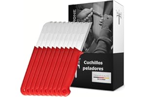 Schwertkrone Juego de cuchillos Solingen de frutas, Rojo, Acero inoxidable, rojo, 10-Stück