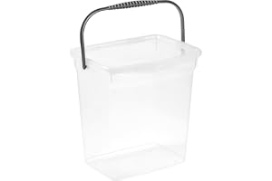 keeeper Wim Tvättmedelslåda, 6 l, stor locköppning, handtag för transport, 18 x 23 x 24 cm, natur