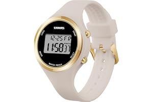 OFFCUP digitala klockor för kvinnor, digital LED-klocka för damer, silikonrem, elektroniska damklockor, utomhussport, mode, a
