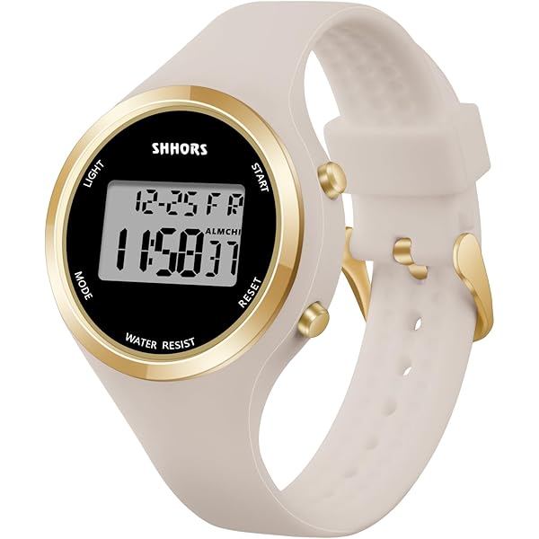 GOLDEN HOUR Digitale Dames Horloges 5ATM Waterdicht Sport Womens Horloge met Lichtgevende/Datum/Week/Maand Chronograaf, Siliconen Band Zwemmen Horloge voor Vrouwen, lichtpaars GOLDEN HOUR Digitale Dames Horloges 5ATM Waterdicht Sport Womens Horloge met Lichtgevende/Datum/Week/Maand Chronograaf, Siliconen Band Zwemmen Horloge voor Vrouwen, lichtpaars