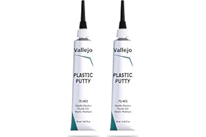 DEAL DOER Vallejo Plastic Putty 20ml Twin Pack | Fast-Drying Acrylic Model Filler for Miniatures, Scale Models, Dioramas, Plastic Kits, Crafts & Hobby Repairs | Smooth Finish Gap & Seam Filler