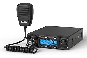 Radioddity QT80 10 Mètres Radio Amateur Haute Puissance 80W, émetteur-récepteur Mobile SSB/AM/FM/PA avec réduction du Bruit RX et TX, CTCSS/DCS/ASQ, SWR Alerte Haute