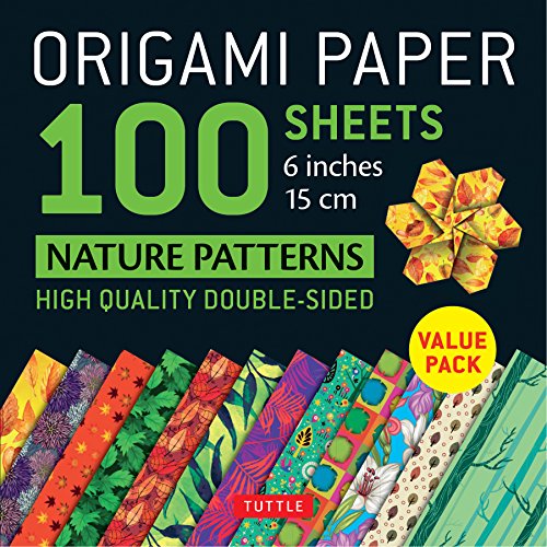 Origami Paper 100 sheets Nature Patterns 6 (15 cm): Tuttle Origami Paper: High-Quality Origami Sheets Printed with 12 Different Designs: Instructions for 8 Projects Included (Origami Paper Pack)