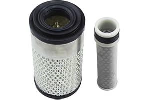 LOCOPOW Filtro aria esterno ed interno per Kubota 6C060-99410 6A100-82630 6A100-82632 6C060-99410 6C06099410 6A10082630 6A10082632 AF25745 PA4632 Kubota 32721-58242 32721-58240 PA4633 rasaerba