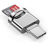 iPhone 16 Micro SD Kart Okuyucu Adapt&ouml;r&uuml;,USB Tip C - Micro SD/TF Kart Okuyucu G&ouml;r&uuml;nt&uuml;leyici Mikro SD Kart Adapt&ouml;r&uuml; iPhone 15/