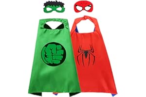 GREAHWD Capes de Super Héros pour Enfants Jouets pour Garçons de 3 à 9 ans Cadeaux Enfants Habiller des Deguisement Halloween Enfant