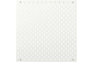 My Stylo Collection Pegboard, White, 56x56 cm, Materials Basematerial: Fibreboard, Acrylic Paint Metal Parts: Steel, Powder Coating