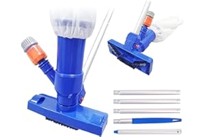 QIUGOSUN Hot Tub Vacuum Cleaner,Portable Mini Swimming Pool Pond Spa Jet Vacuum Cleaning,Mini Jet Vac Vacuum Cleaner for Pool Spa Fountain Hot Tub(No Garden Hose Included)