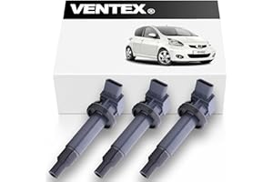 VENTEX® Ignition Coil Pack VXS1705 x3 compatible with Toyota Aygo Yaris Citroen C1 Peugeot 107