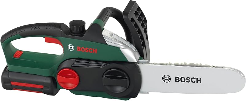 Theo Klein 8399 Bosch Kettensäge | Originalgetreue, kindgerechte Nachbildung | Batteriebetriebene Säge mit Licht- und Soundeffekten | Spielzeug für Kinder ab 3 Jahren