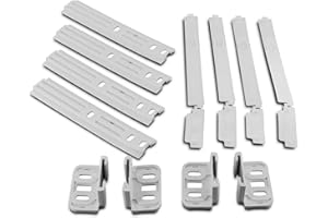 DEKAROX Kit di montaggio per porta Whirlpool Bauknecht 481231019131 per porta da traino su frigorifero congelatore