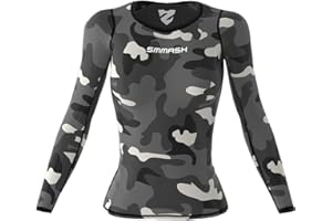 SMMASH Sport T-Shirt De Compression Femme Manches Longues Shirt Outdoor OCR Fitness Gym