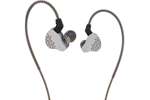Yinyoo KBEAR Rosefinch IEM-Ohrhörer, In-Ear-Monitor-Kopfhörer, Audiophile Ohrhörer, kabelgebundener HiFi-Bass für Musiker, Isolationskopfhörer für Schlagzeuger, Sänger, Bühne (Braun, no Mic)