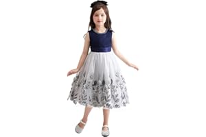 Cichic Girls Party Dress Elegant Princess Wedding Birthday Flower Bridesmaids Kids Formal Frocks Age 2-10 Years