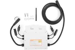 mumisuto 600W Solar Grid Tie Solar Inverter, SG600MD 120V 230V Micro Solar Inverter IP65 Wasserdichter Grid Inverter