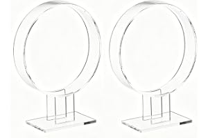 Yosoo Health Gear Klar Akryl Hårband Displayställ, 2-pack (2 Pack)