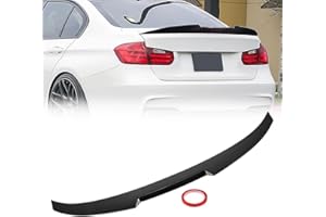 GEARCELL Rear Trunk Spoiler Compatible With BMW F30 3 Series 4-Door Sedan 2012-2018 & F80 M3 Sedan 2014-2019 M4 Style Rear Boot Lid Highkick Wing Lip (Gloss Black)