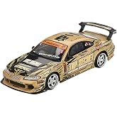 1:64 Mini GT Nissan Silvia (S15) Top Secret D1GP Diecast Model Araba