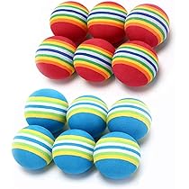 9 Balles Jouets Pour Chat Avec Plumes - Balles En Mousse Colorées 2,5 Cm Pour Jeu Intérieur/extérieur
