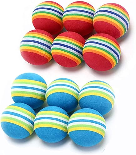Balles Lumineuses Pour Chat - Lot De 5 - Avec Plumes - Silicone Réistant - 3
