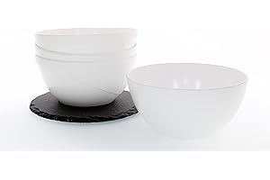 Mojito Design MDSTCIO13PPBL, Lot de 4 bols, 13 cm, blanc