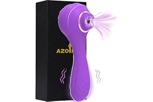 AZOI Masseurs multifonctionnel 10 Modes Massage,Vibrộṃasseụrs Fémînîn Clîtôrîdîen Sîlencièux Súceúr Clịtorạl Sụcking Gôde Sëx Femme Vibrø-másséur Sëxtôysé Côuplè Pláîsir Fémmé Gôdmmém Réchàrgé USB
