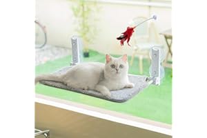 Marchul Hamac pour fenêtre de chat avec plume - Hamac pliable pour chat