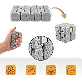Fidget Cube Stres K&uuml;p&uuml; - ( Silver ) - 6 Fonksiyonlu Odaklanma ve Zihin Egzersizi