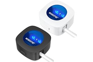 ‎OOCOME OOCOME Tragbarer tiefer UV-Zahnbürsten-Desinfektionsmittel-Etui, Zahnbürsten-Desinfektionsmittelhalter, Organizer-Etui, Zahnbürstenreiniger-Halter mit Aufkleber-freiem Stanzen für Reisen und Familie