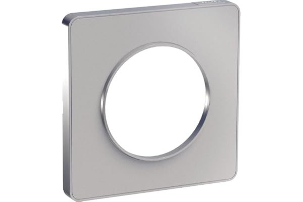 Schneider Electric - Odace Touch - plaque de finition 1 poste - Alu - S530802