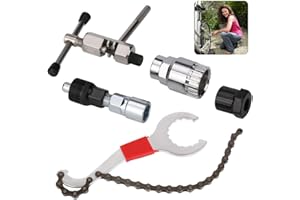 XiXiRan Herramientas Cassette Bicicleta, Cortador de Cadena de Bicicleta, Llave de Cadena para Bicicleta, Remover de Biela, Remover de Rueda Libre, Herramientas de Reparación de Bicicletas