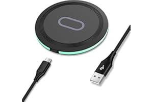 AILKIN Wireless Charger, 15W Schnelles Induktive Ladestation für Google Pixel 8/8 Pro/7/7 Pro/6/6 Pro, Kabelloses Ladegerät Handy Induktive Ladepad für Samsung Galaxy S23/S22/S21/S20, iPhone 15/14/13/12/11