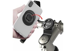 CQ Support Telephone Velo, Sincetop Aluminium Universel Support Téléphone Vélo, Porte Vélo du Guidon avec Verrouillage Rotatif pour iPhone 13 Pro Max Mini Samsung, Idéal pour VTT Vélo de Route