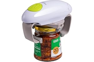 YUET Elektryczny otwieracz do puszek otwieracze do butelek gładka krawędź przenośny jednym dotknięciem automatyczne otwieranie gadżet kuchenny narzędzie na baterie bez użycia rąk dla seniorów