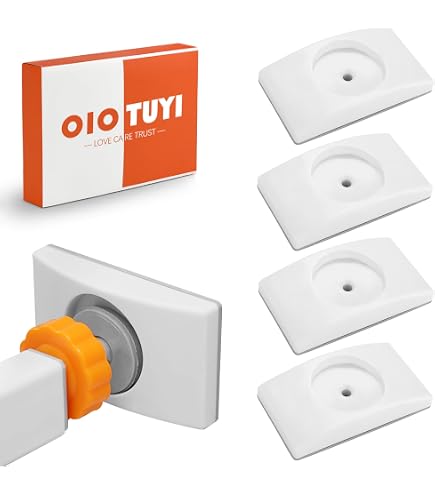 4er Set Wandschutz-Pads Für Treppengitter – Elefantenfuß-Design Aus Silikon, Ohne Bohren