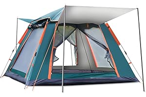 Ergocar Tienda de Campaña 3-4 Personas Tienda de Camping Ligero Impermeable Anti Viento Exteriores Tienda de Campaña para Senderismo Festival Camping Mochila