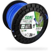 Bobine Fil Nylon Carré OZAKI 4mm - 30m Pour Débroussailleuse Et Coupe-bordure - Haute Résistance