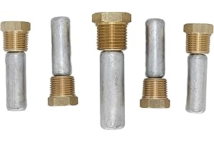 XRmarine 5Pcs Zinc Anode For Yanmar 6LY 6LPA 6LP & some 4LHA Engines 119574-18790 119574-44150